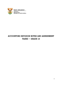 accounting revision notes and assessment tasks