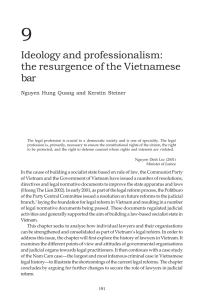 Ideology and professionalism - ANU Press