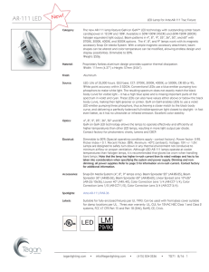 AR-111 LED Specsheet