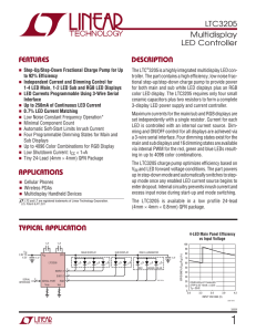LTC3205 - Multidisplay LED Controller