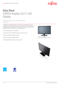 Data Sheet FUJITSU Display L24T-2 LED Display