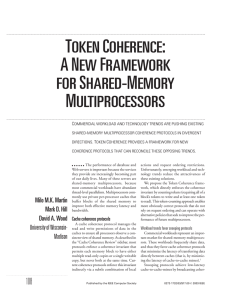 Token coherence - the Department of Computer and Information
