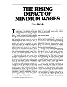 The Rising Impact of Minimum Wages