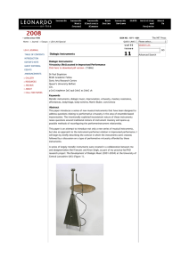 Dialogic Instruments by Paul Stapleton: Vol 15 No 11 - 12 Nov