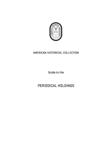 Guide to Periodical Collection