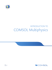 Introduction to COMSOL Multiphysics