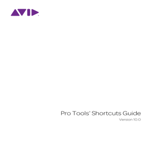 Pro Tools Shortcuts Guide