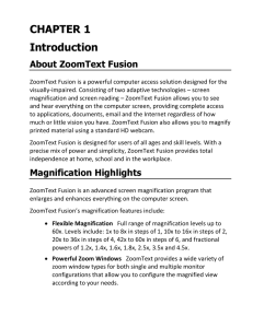 ZoomText Fusion Manual