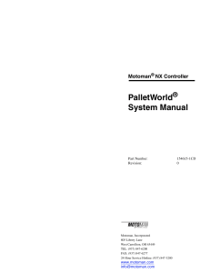 PalletWorld System Manual