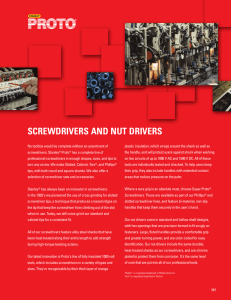 Proto Catalog - Screwdrivers and Nutdrivers
