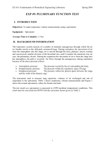 Pulmonary function tests