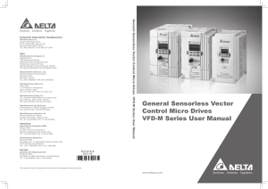 General Sensorless Vector Control Micro Drives VFD