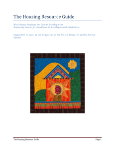 The Housing Resource Guide - Westchester Institute for Human