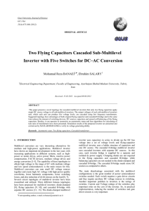 Two Flying Capacitors Cascaded Sub-Multilevel Inverter with Five