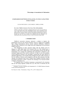 comparison between five-level flying capacitor structures