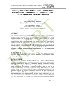 POWER QUALITY IMPROVEMENT USING 5