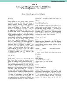 SUGI 24: An Example of Using SAS/AF(r) Data Table Class in