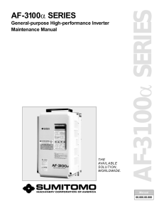 AF3100 alpha Maintenance Manual