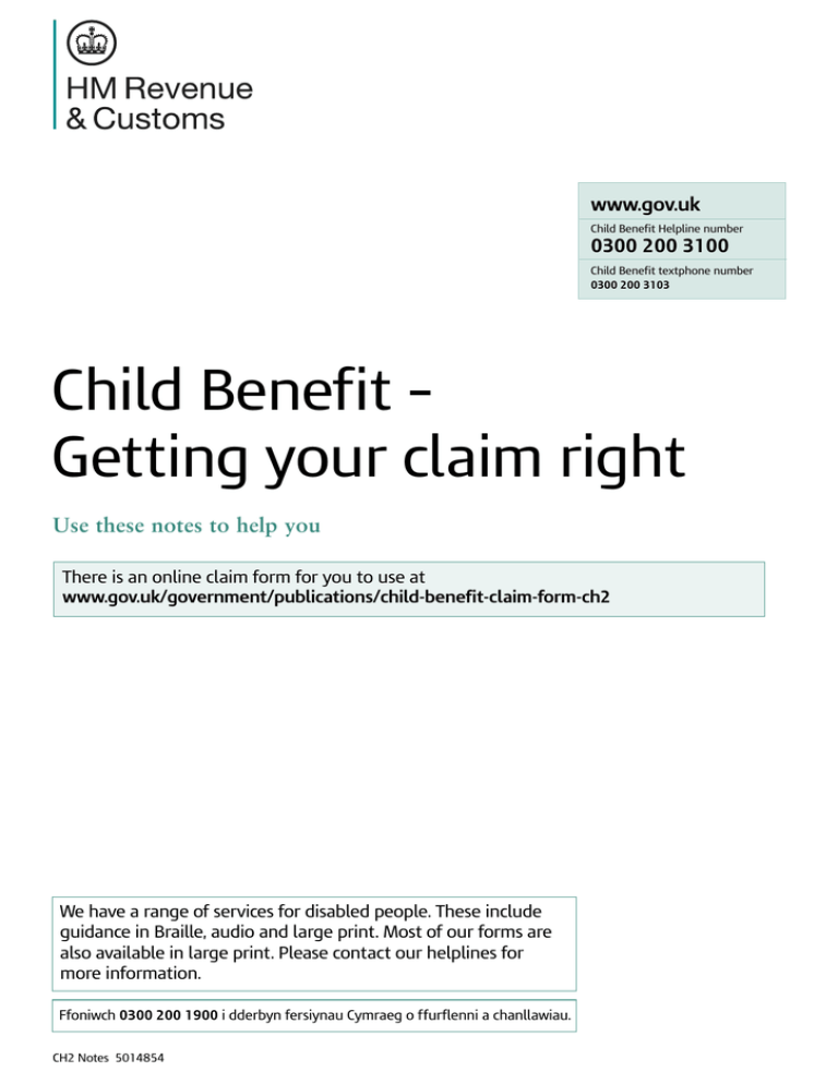 Child Tax Benefit Helpline