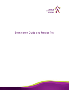 Examination Guide and Practice Test