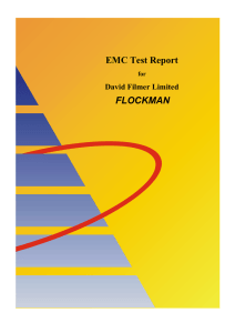 EMC Test Report FLOCKMAN