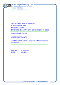 IEC 61547: 2009 IEC 61000-3-2