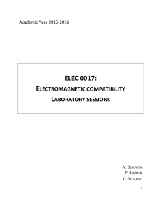 elec 0017: electromagnetic compatibility laboratory sessions