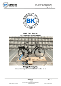 EMC Test Report Skeppshult cykEL