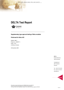 Test Report M0600 M1000 M2000 M2100 M3000 M4100