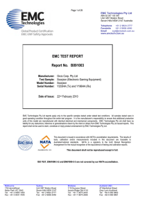 EMC TEST REPORT Report No. B091003