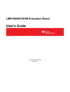 LMR16006 EVM User`s Guide