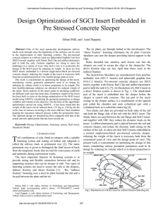 Design Optimization of SGCI Insert Embedded in Pre