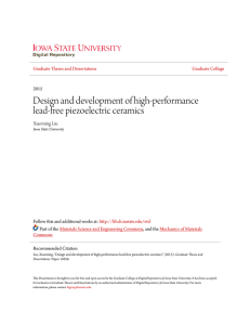 Design and development of high-performance lead