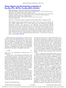 Phase diagram and electrostrictive properties of Bi0.5Na0.5TiO3