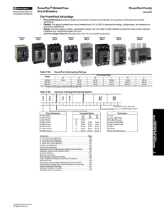 PowerPact® Molded Case Circuit Breakers