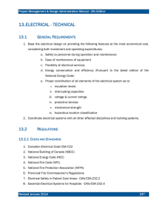 Section 13 - Electrical - Technical