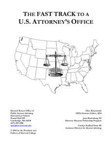 the fast track to a us attorney`s office