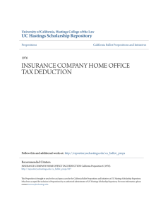 insurance company home office tax deduction