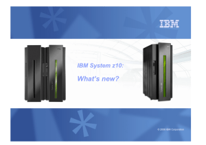 IBM system z10 whats new