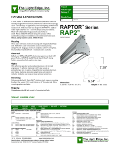 RAP2 Specification Sheet