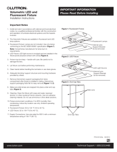 Volumetric LED and Fluorescent Fixture