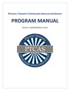 PTCAS Program Manual - California State University