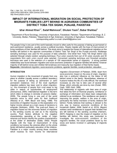 impact of international migration on social