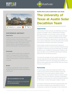 The University of Texas at Austin Solar Decathlon Team