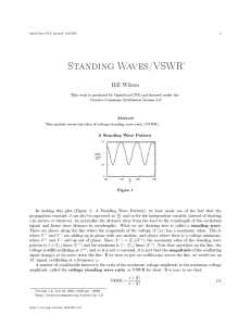 Standing Waves/VSWR