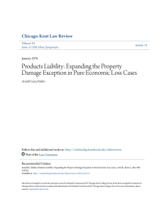 Expanding the Property Damage Exception in Pure Economic Loss