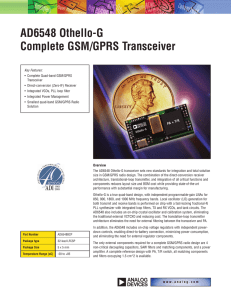AD6548 Othello-G Complete GSM/GPRS