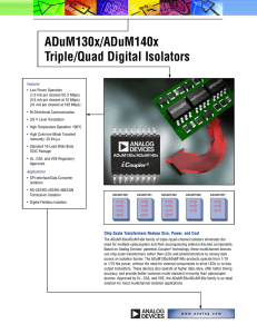 ADuM130x/ADuM140x Triple/Quad Digital Isolators