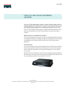 cisco ata 188 analog telephone adaptor