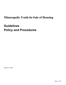 Truth-in-Sale-of-Housing Evaluator Guidelines